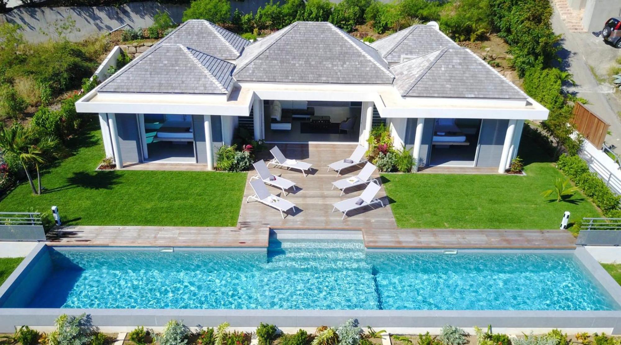 Charming Villa With Outstanding View Marigot Exterior foto