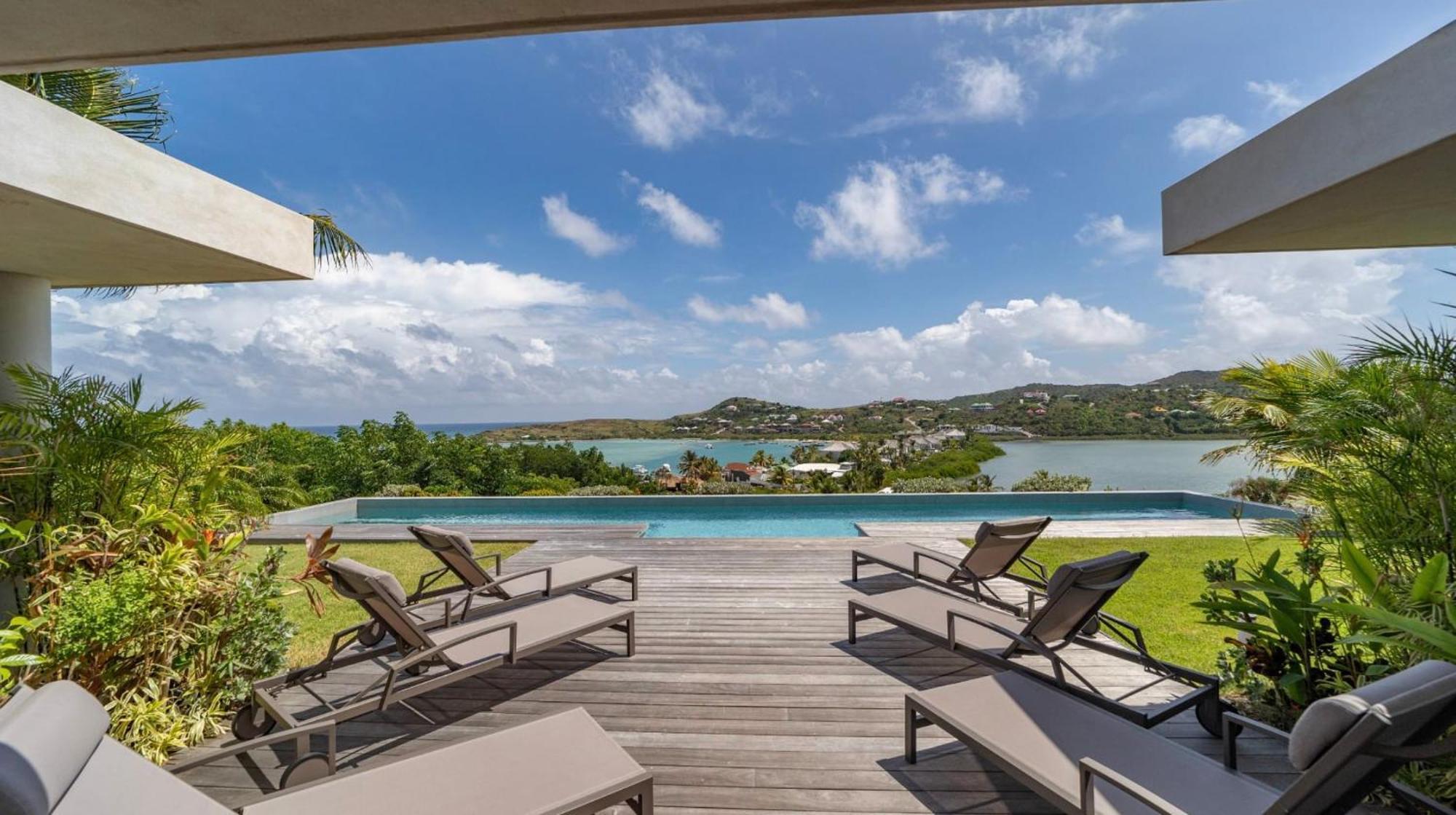 Charming Villa With Outstanding View Marigot Exterior foto