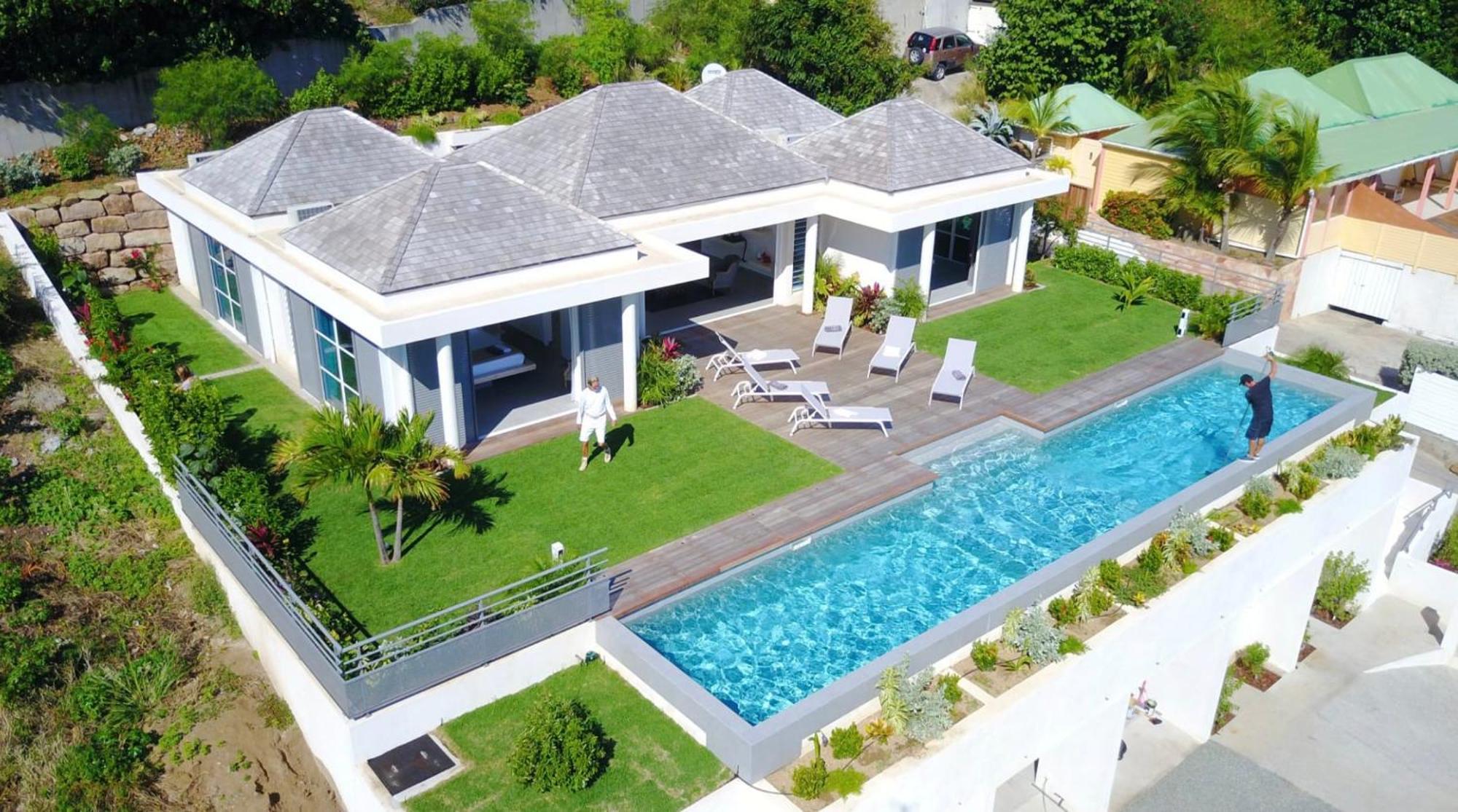 Charming Villa With Outstanding View Marigot Exterior foto